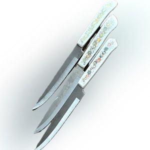 Corning Ware "Spice of Life" Serrated Dinner Knives - 3